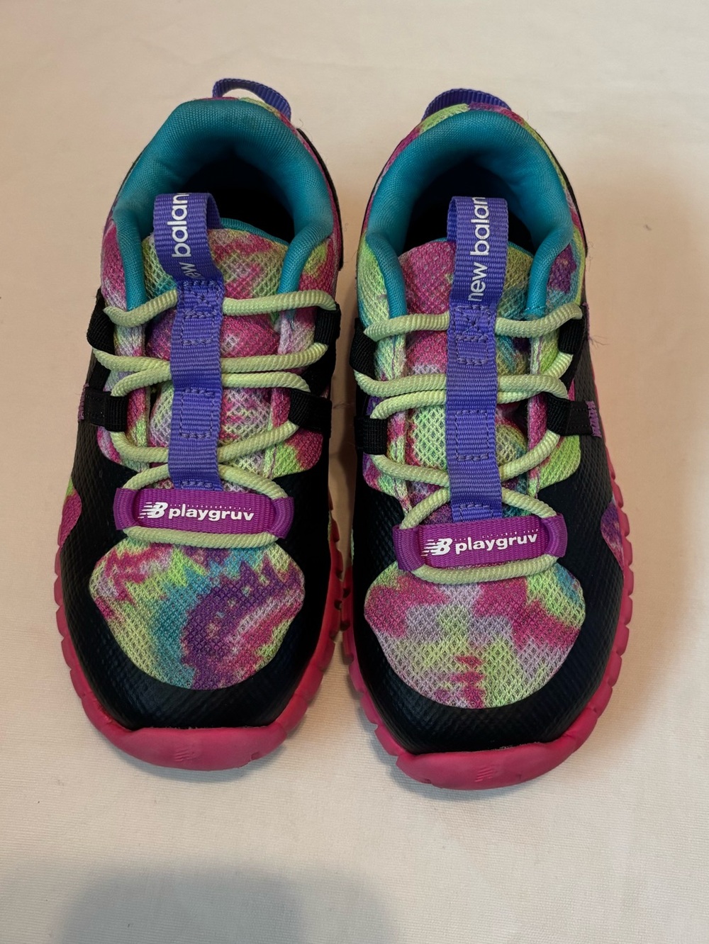 New Balance Playgruv Kids Sneakers Multicolor Pink Purple Bungee Lace-Up